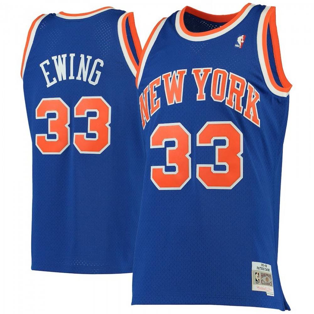 Patrick Ewing New York Knicks 1991/92 Hardwood Classics Swingman Jersey - Blue-Pro Kit Vault | Brand New 26/27 Sports Jerseys